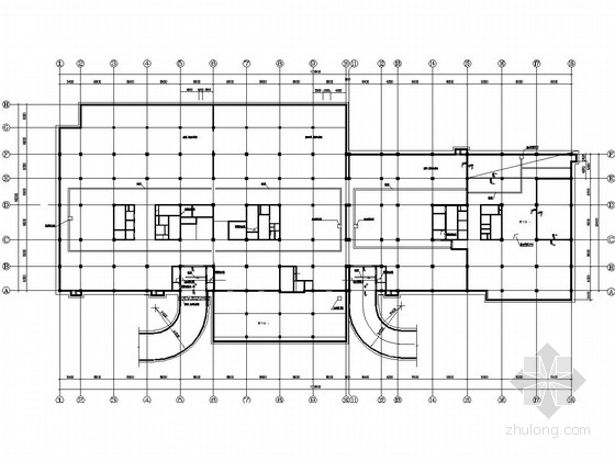 日本茑屋书店平面图资料下载-剪力墙结构酒店结构平面图