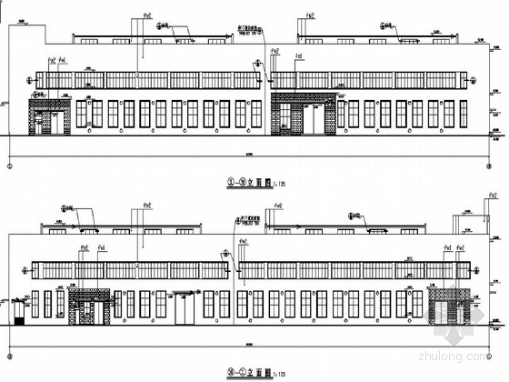 浙江厂房图纸资料下载-浙江某框架结构厂房建筑结构图纸