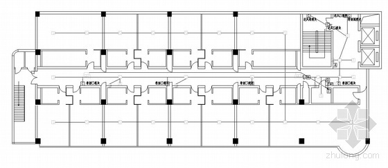 大酒店改造工程资料下载-某十二层大酒店消防改造工程报警平面图