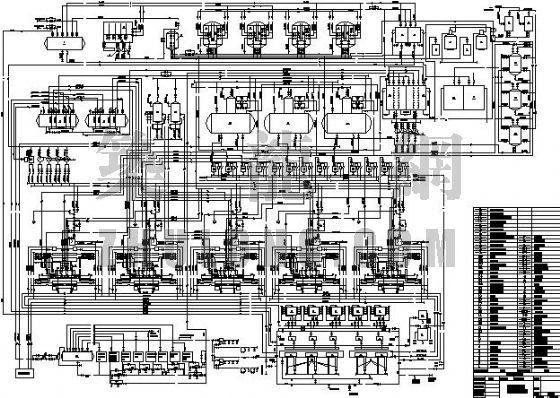 热力隧道设计资料下载-锅炉热力系统设计图