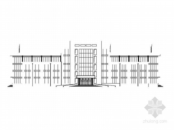 五边形办公楼建筑施工图资料下载-[山东]某五层办公楼建筑施工图