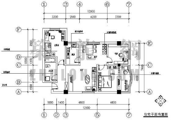欧式住宅室内装修方案资料下载-住宅室内装修图纸