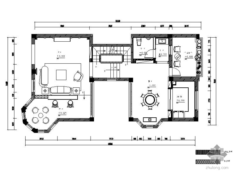 现代雅致客厅资料下载-[宁波]雅致现代三层别墅室内装修图