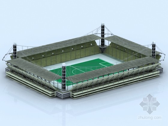 体育场看台3d模型资料下载-特色体育场3D模型