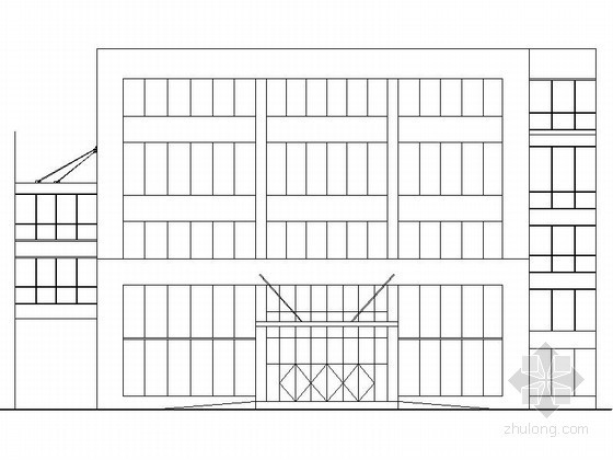 五层办公建筑方案设计文本资料下载-[济南]某五层办公楼建筑方案设计