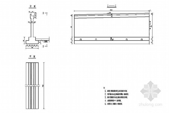 梁桥轻型桥台资料下载-1-8m城市桥轻型桥台一般构造节点详图设计