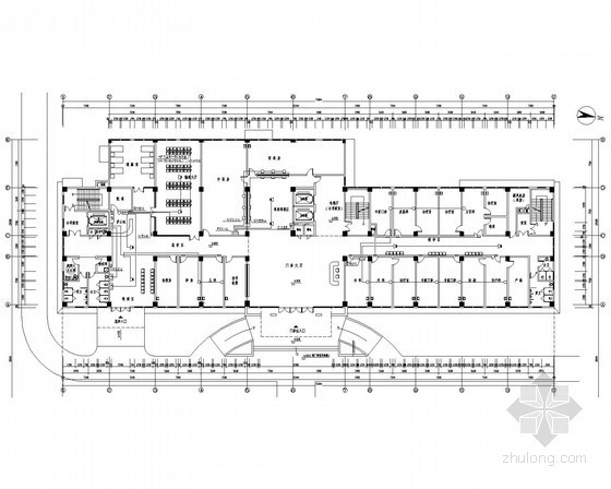 [湖北]中医院门诊住院综合楼电气全套施工图（甲级院）-呼叫平面图 