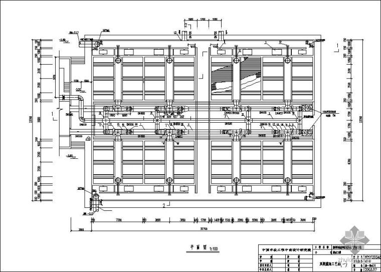 乡村双车道施工图资料下载-深圳市某净水厂双阀滤池工艺施工图