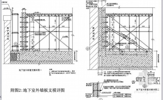 扣件式钢管满堂支架资料下载-[上海]住宅楼基础施工阶段木模板施工方案（扣件式钢管支撑架） 
