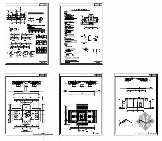 车间变电所建筑结构图资料下载-某景区厕所建筑结构图