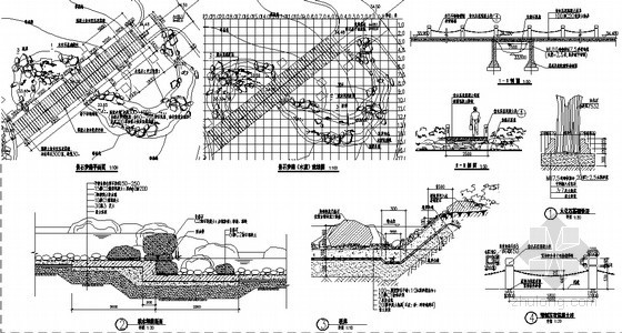 景石平面图CAD资料下载-景石步道详图