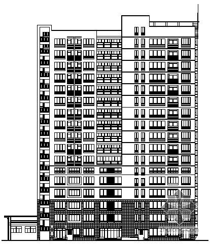 26层住宅楼建筑施工图纸资料下载-某十六层住宅楼建筑施工图
