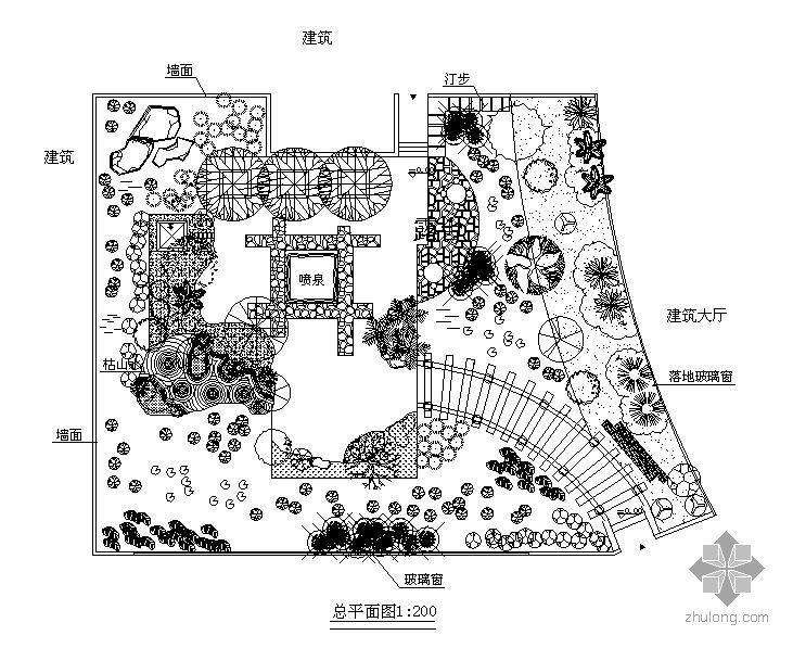 惠州中庭景观设计资料下载-某建筑中庭景观设计