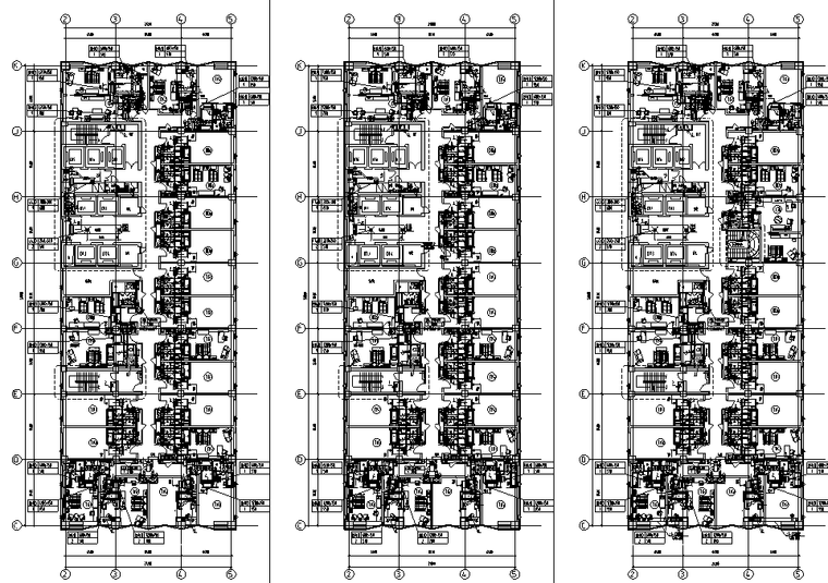 漕河泾新建办公楼暖通工程施工图-空调通风平面图三