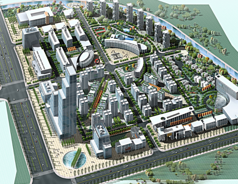 水上运动基地规划资料下载-[上海]国际钢铁总部基地概念规划设计方案文本