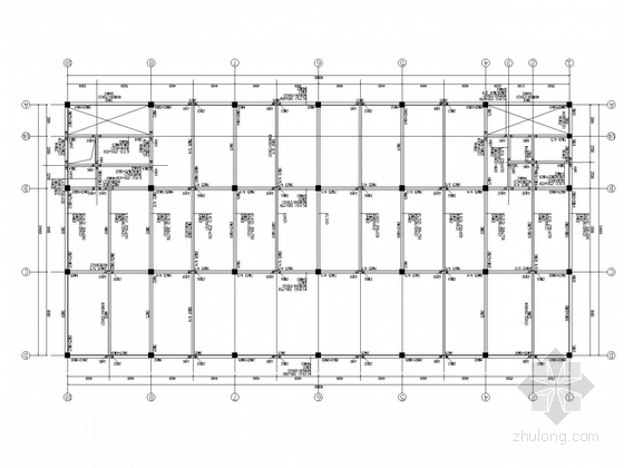 3层钢结构厂房施工资料下载-[武汉]3层框架厂房结构施工图
