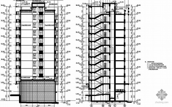 某十二层公寓建筑设计施工图-2