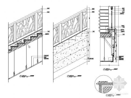 楼梯铁艺cad资料下载-大堂铁艺楼梯详图
