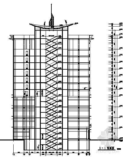 某十二层酒店大厦建筑扩初图-2