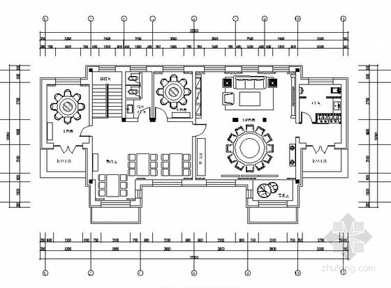 大堂内设计资料下载-[黑龙江]高档欧式会所内餐厅空间布局与装饰设计施工图