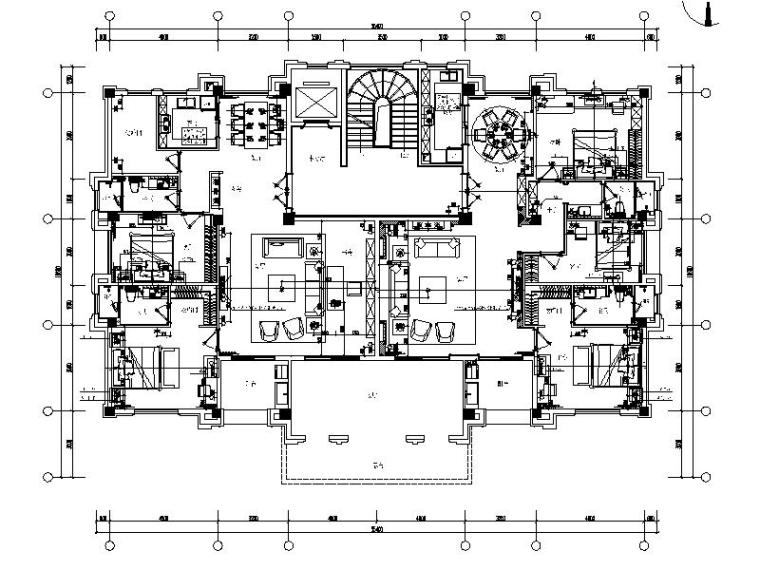 室内设计小别墅资料下载-[北京]力荐！超豪华新中式别墅室内设计施工图（含效果图）