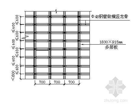 住宅模板CAD图资料下载-郑州某高层住宅群墙体模板示意图