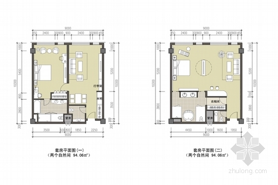 [鄂尔多斯]黄河文化主题星级山地酒店建筑设计方案文本-黄河文化主题星级山地酒店各层平面图