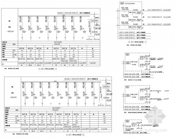 33层住宅楼强弱电施工图纸（图纸清晰）-配电系统图 
