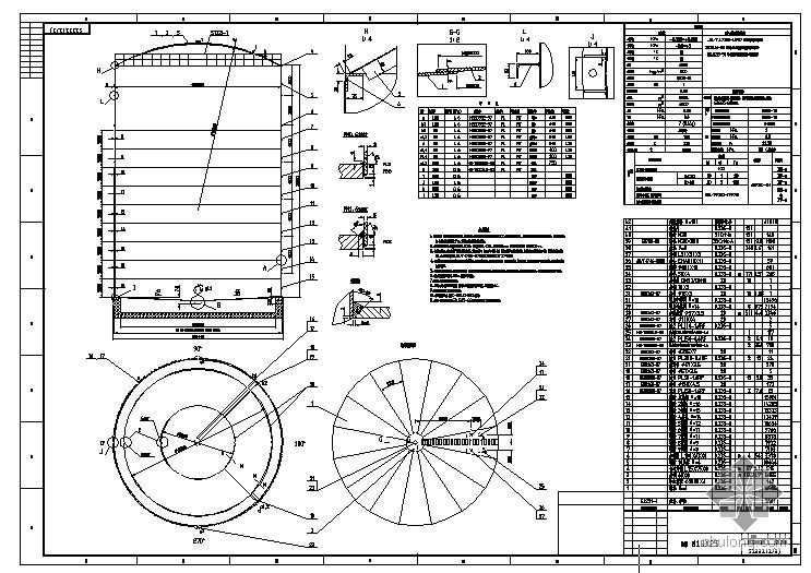 贮油罐资料下载-天津某粮油公司油罐φ18X25详图