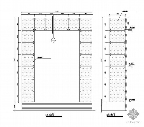 隐框幕墙与门头资料下载-深圳某综合楼玻璃幕墙钢结构施工图