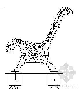 景观座椅施工详图资料下载-四种座椅施工详图