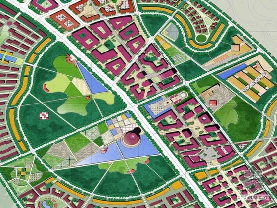 古镇概念规划文本资料下载-[武汉]某湖区概念规划设计文本（SOM）
