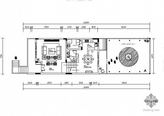 原木装饰别墅设计图资料下载-四层欧式别墅设计图
