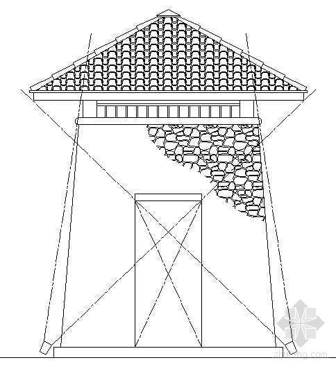 凉亭建筑dwg资料下载-1#凉亭建筑施工详图