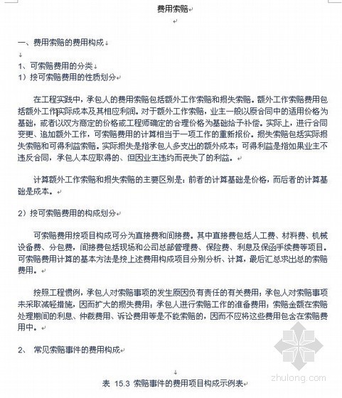 安全费用合同资料下载-工程合同管理（费用索赔）讲义课件