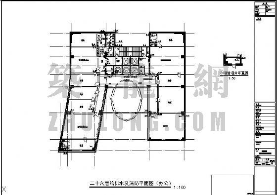科研综合楼cad资料下载-湖北某办公科研综合楼给排水施工图