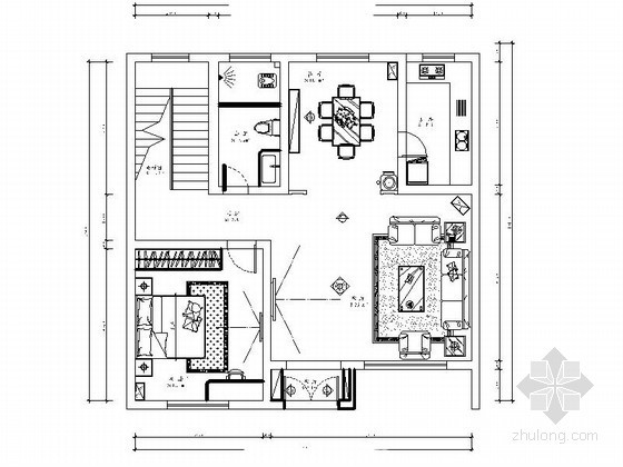 别墅二层室内设计方案资料下载-[江西]自建三层别墅室内设计方案