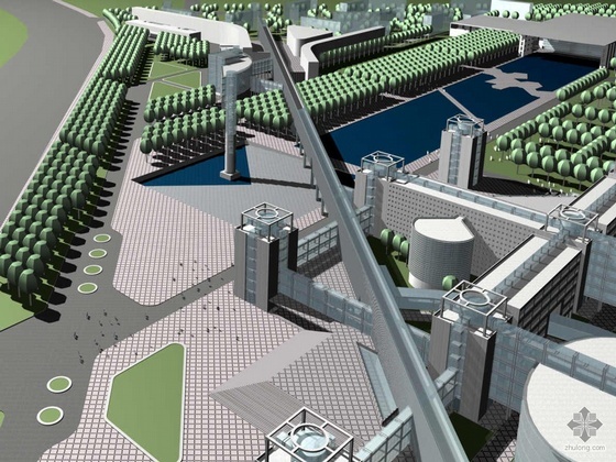 湖北工程学院化学楼资料下载-[沈阳]某工程学院新校区建设工程方案及文本规划图（含效果图）