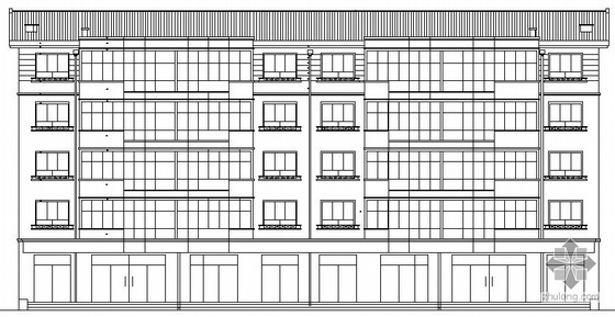 五层底商住宅楼资料下载-某五层住宅楼建筑施工图