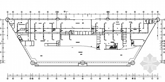 机场航站楼电气施工图资料下载-某机场航站楼空调平面图