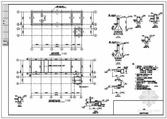 小钢屋架资料下载-某钢屋架小公厕结构设计图