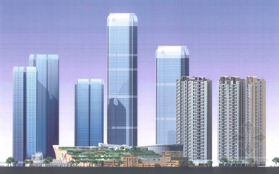 [浙江]商业住宅区规划及单体设计方案文本-立面图