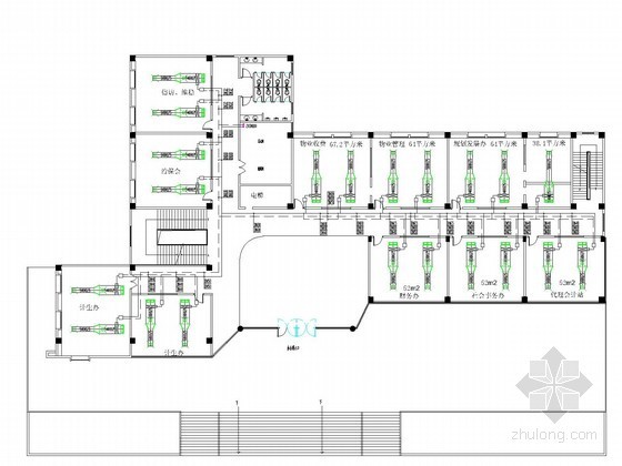 电动货梯监控原理图资料下载-[广东]小型办公楼空调新风系统设计施工图（含建筑设计）