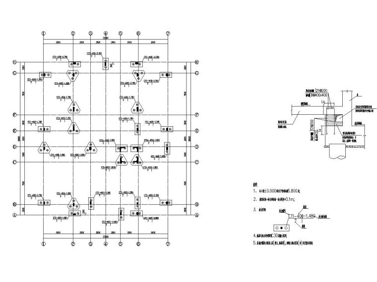 板平面结构图资料下载-两层奥地利风格酒店结构图