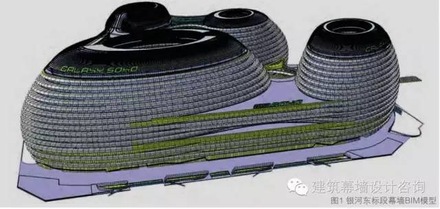 3D六层模型资料下载-银河SOHO项目那些复杂幕墙是如何通过BIM技术解决的