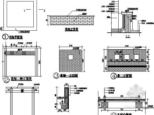 某商业楼屋顶绿化工程施工图- 