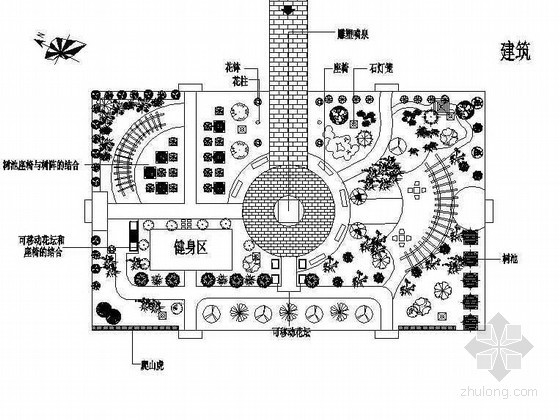 广元规划设计资料下载-广元市某小区绿地规划设计施工图
