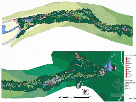 山地度假村su模型资料下载-[浙江]著名山地旅游风景区景观线路设计方案