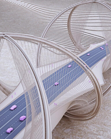 北京冬奥会模型资料下载-北京冬奥会五环桥造型真像大网兜哈