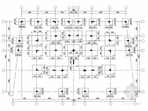 异形构造施工图资料下载-两层异形柱框架结构高档别墅结构施工图（精品）